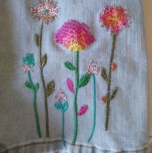 Charlie B Embroidered Jeans (C5508-431A-Denim Pant-Bleach Blue) - NWT